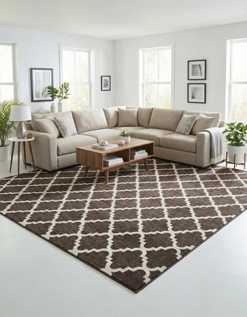 10' x 10' Lattice Square Rug