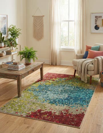 3' 3 x 5' 3 Washable Hyacinth Rug
