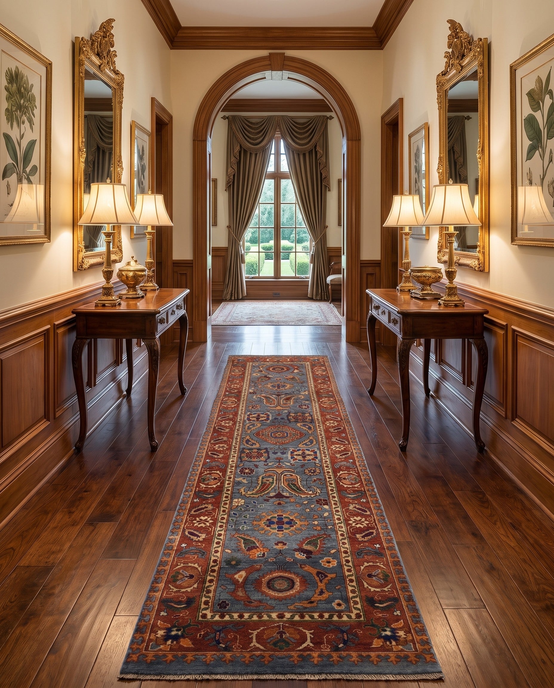 2' 8 x 10' 2 Hand Knotted Ariana Ziegler Runner Rug