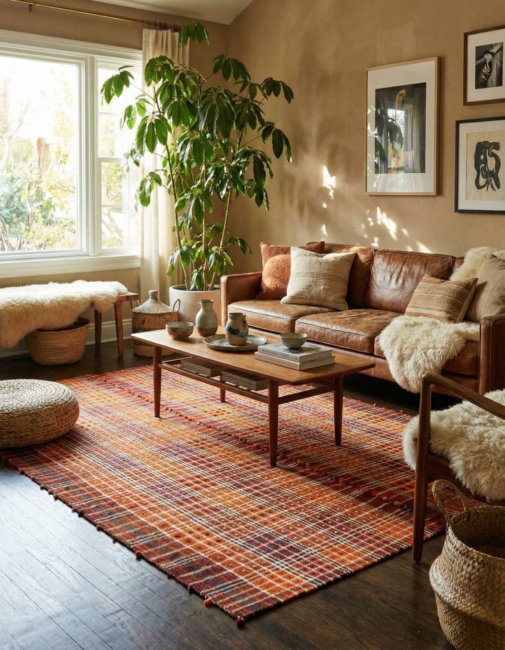 Detail image of 5' 1 x 6' 8 Jajim Rug