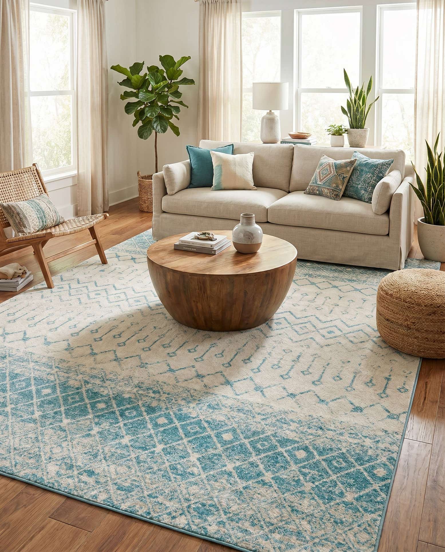 10' x 13' Moroccan Trellis Rug