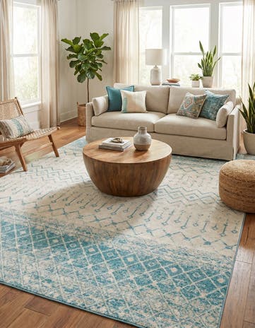 10' x 13' Moroccan Trellis Rug