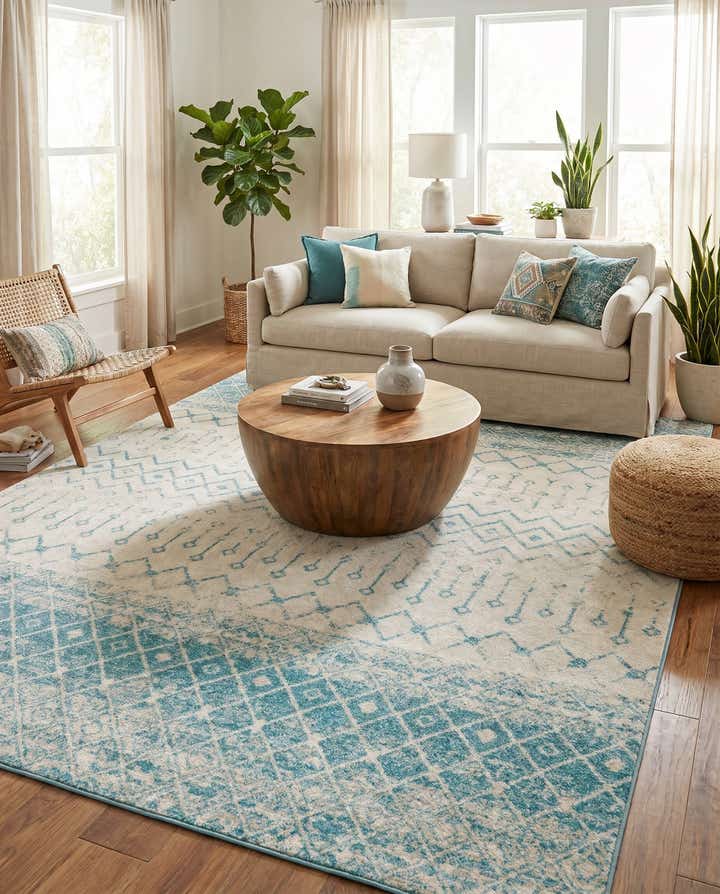 10' x 13' Moroccan Trellis Rug