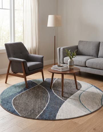 7' 10 x 7' 10 Equinox Round Rug