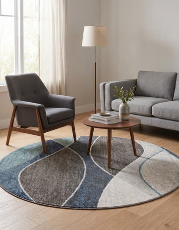 7' 10 x 7' 10 Equinox Round Rug