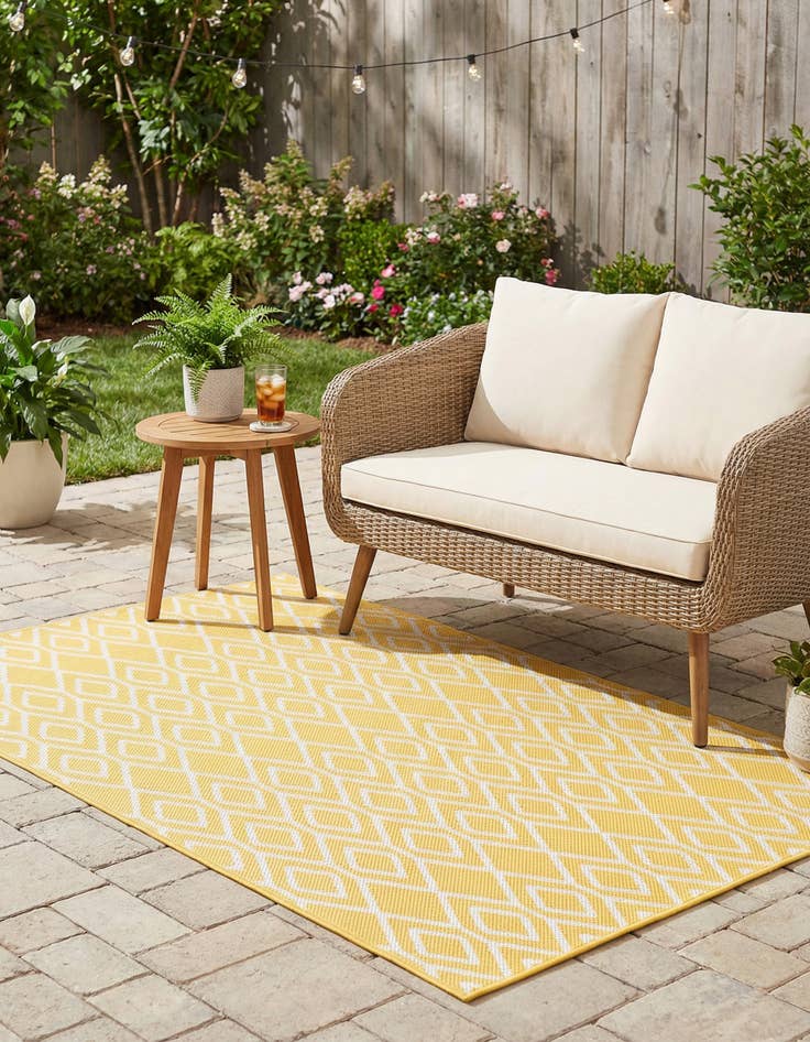 Detail image of 3' x 5' 3  Washable Jill Zarin Turks and Caicos Indoor / Outdoor Rug