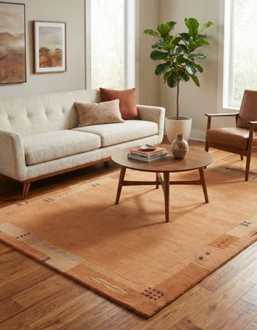 4' 1 x 5' 9 Hand Knotted Nepal Wool Rug