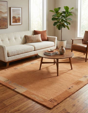 4' 1 x 5' 9 Hand Knotted Nepal Wool Rug