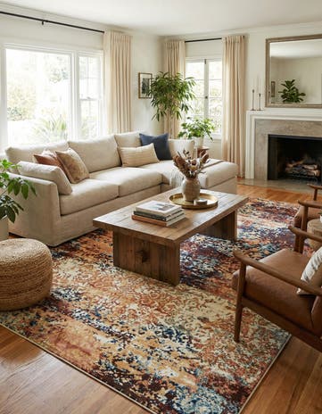 Brick Red Ethereal Rug