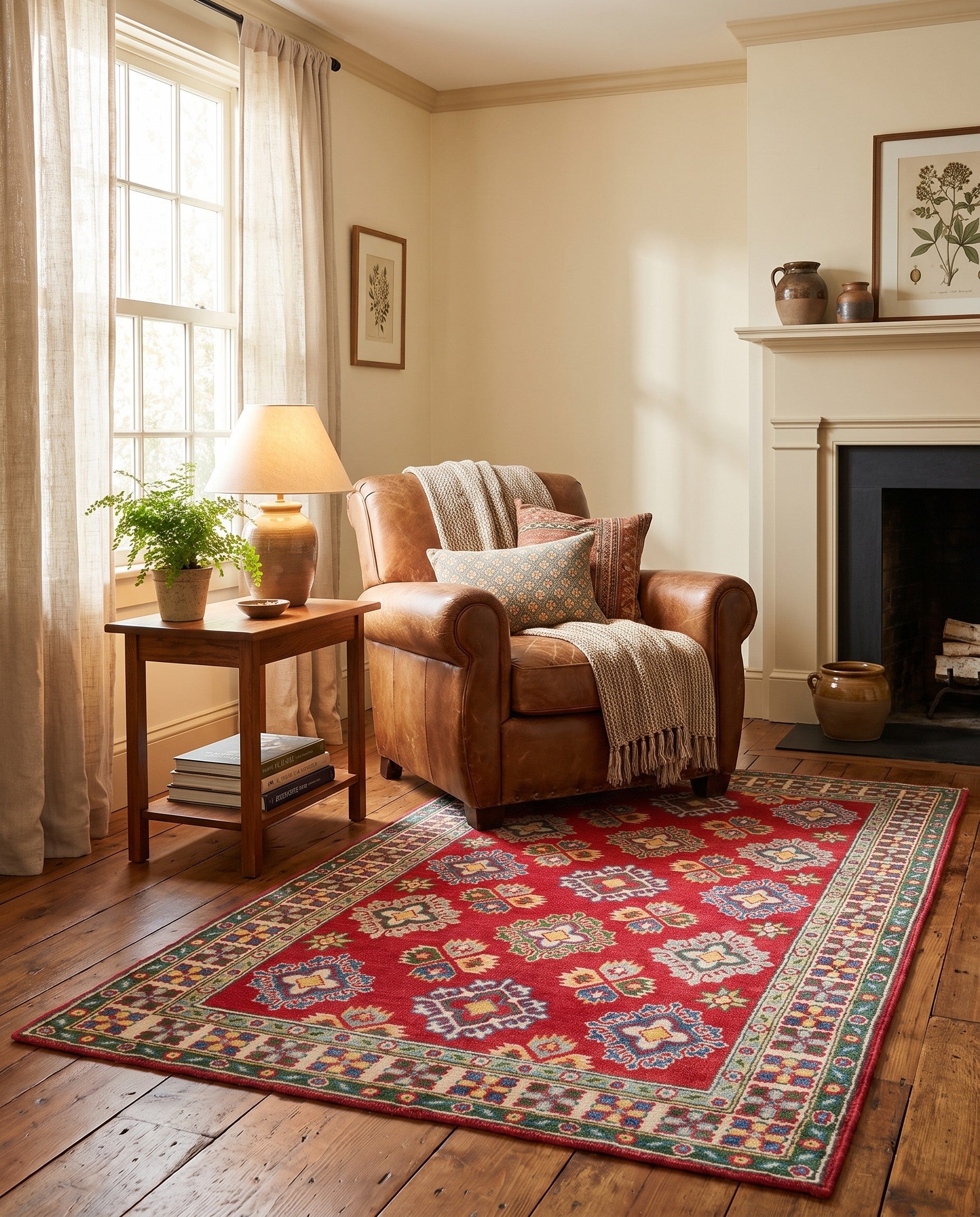 3' 2 x 5' Hand Knotted Kazak Rug