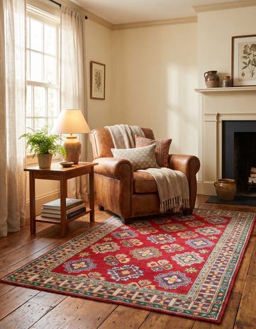 3' 2 x 5' Hand Knotted Kazak Rug