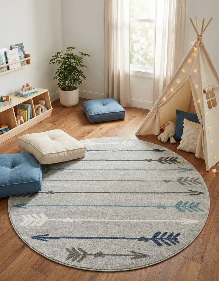 Detail image of 7' 10 x 7' 10 Harvest Round Rug