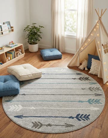 7' 10 x 7' 10 Equinox Round Rug