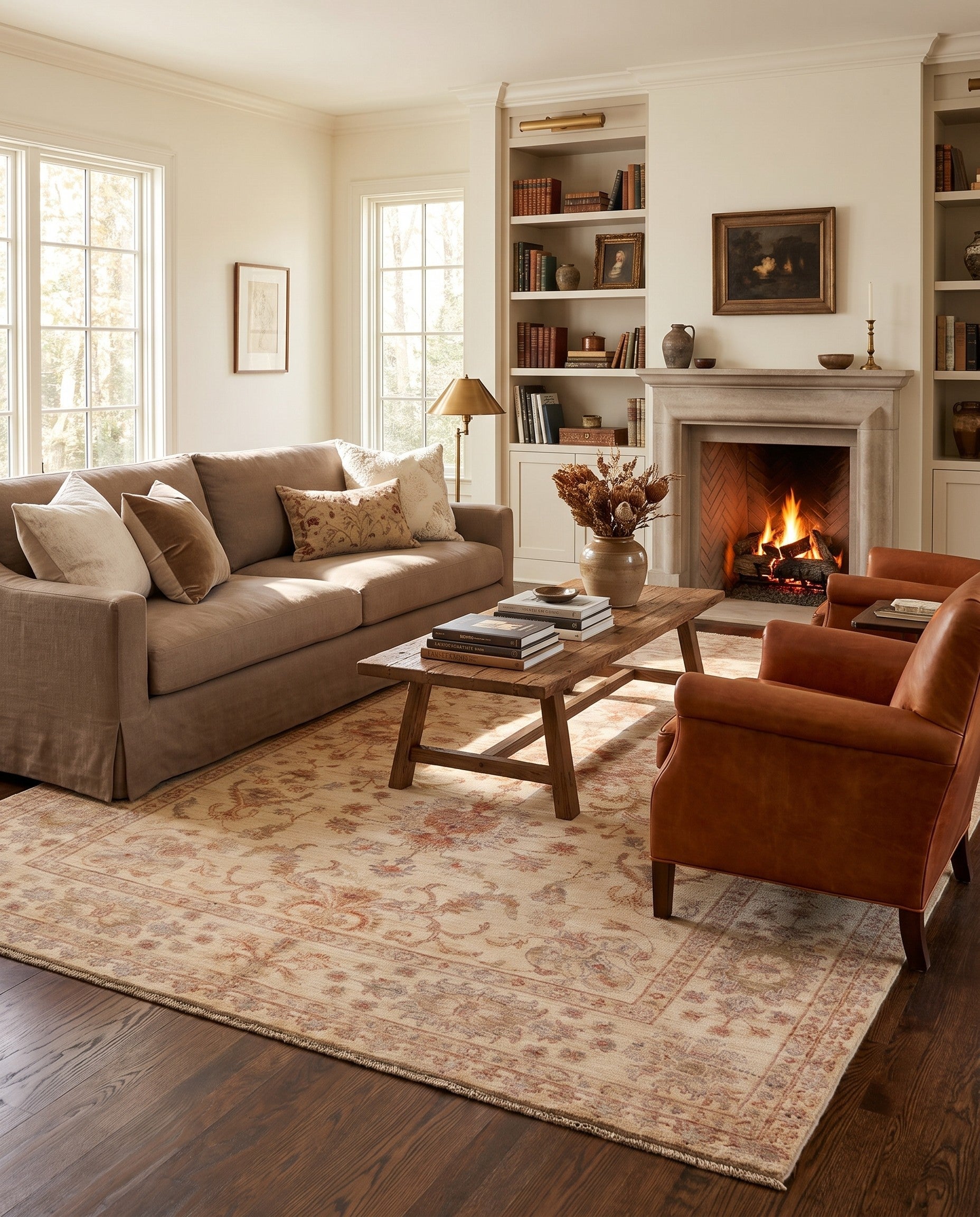 5' 10 x 8' Hand Knotted Ziegler Rug