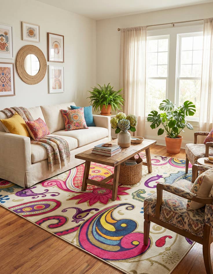 Detail image of 8' x 11' Washable Casablanca Rug