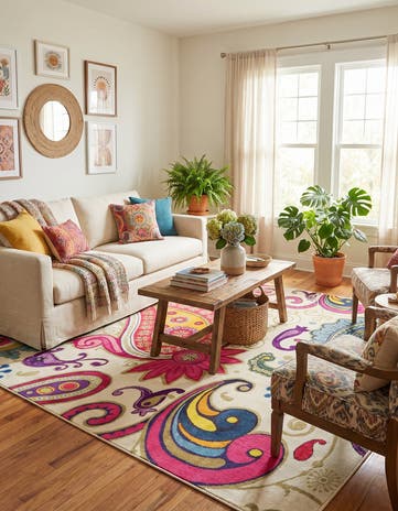 8' x 11' Washable Hyacinth Rug