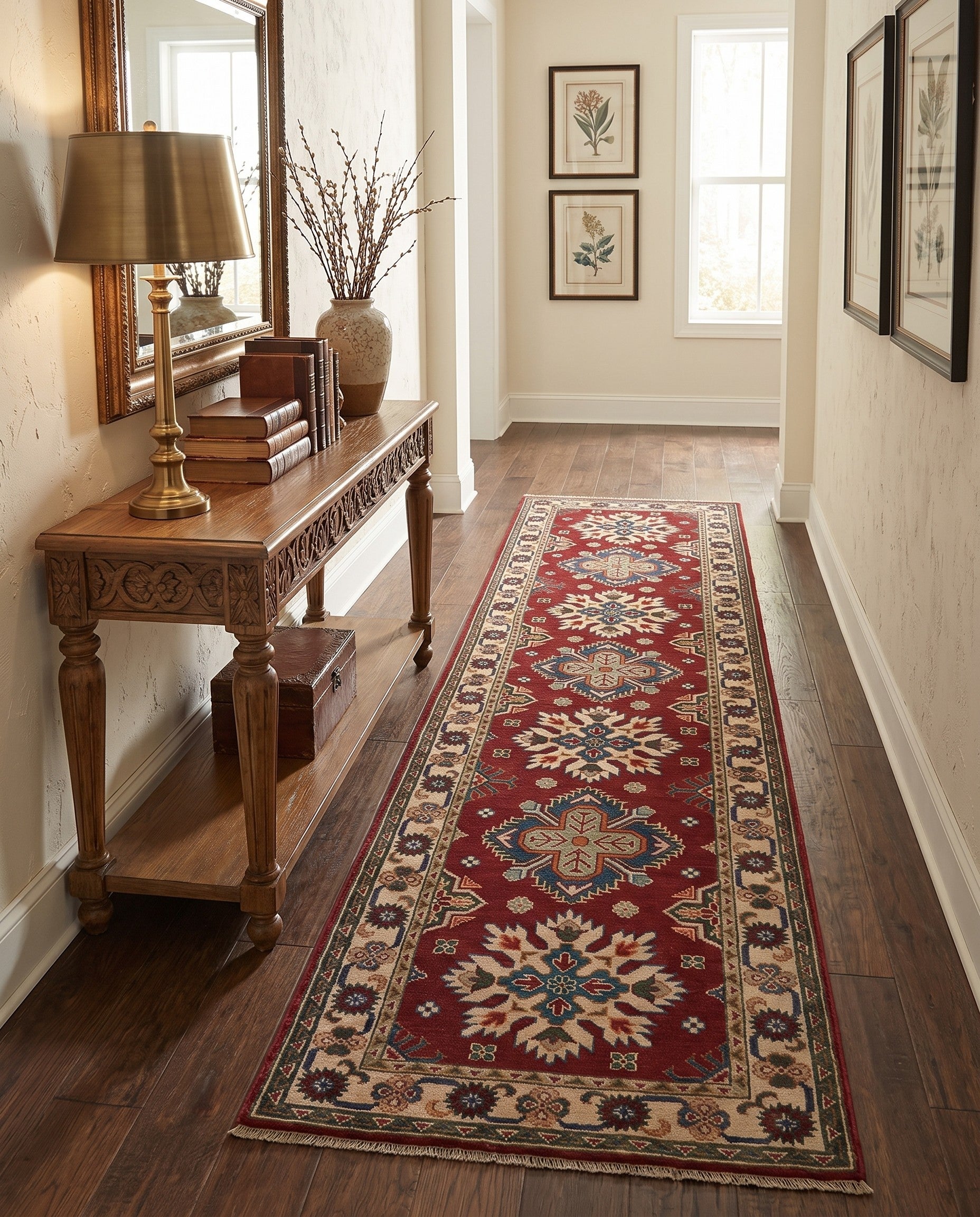 2' 9 x 10' 4 Hand Knotted Kazak Runner Rug