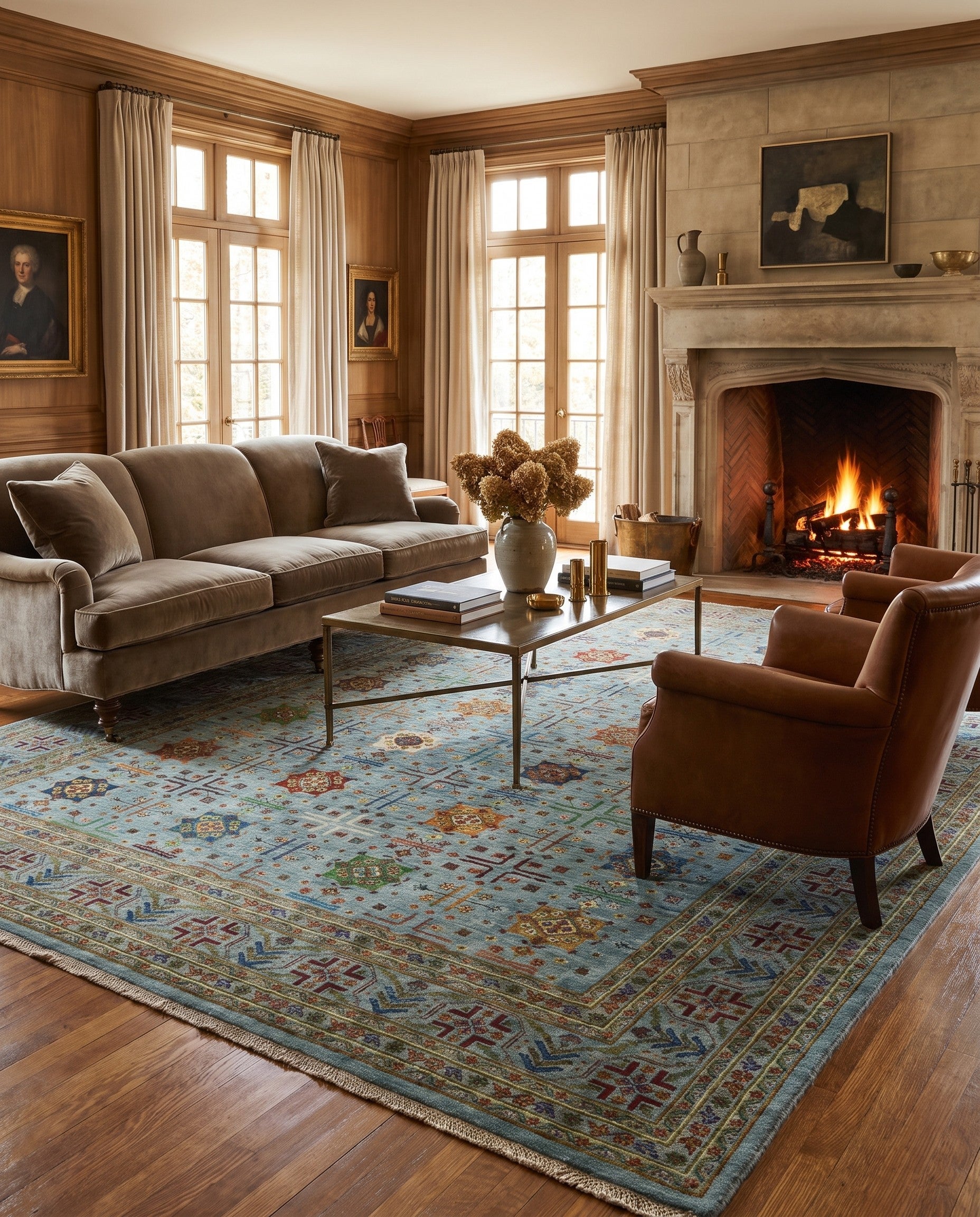 8' 3 x 10' Hand Knotted Ariana Ziegler Rug