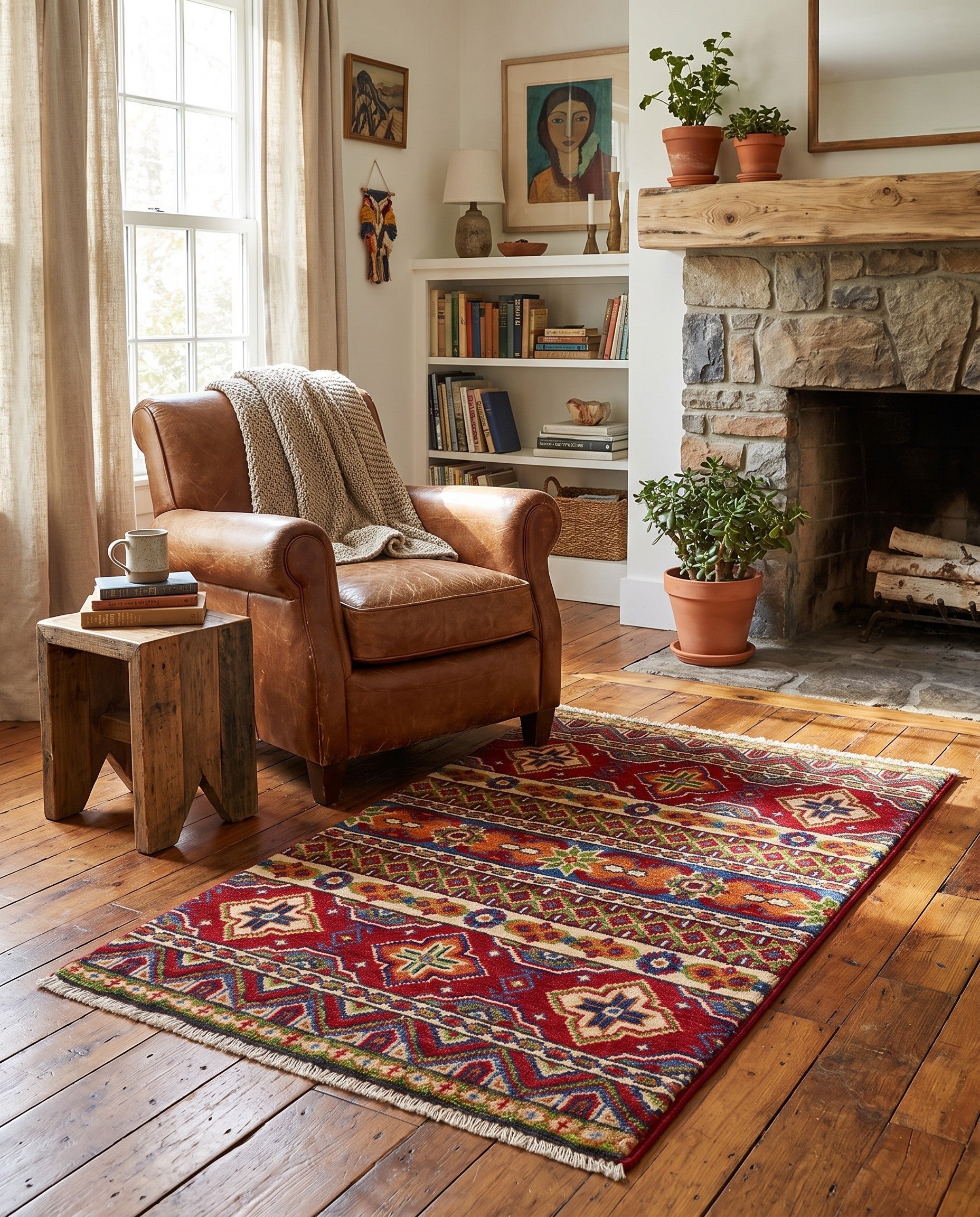 2' 1 x 3' 1 Hand Knotted Kazak Rug
