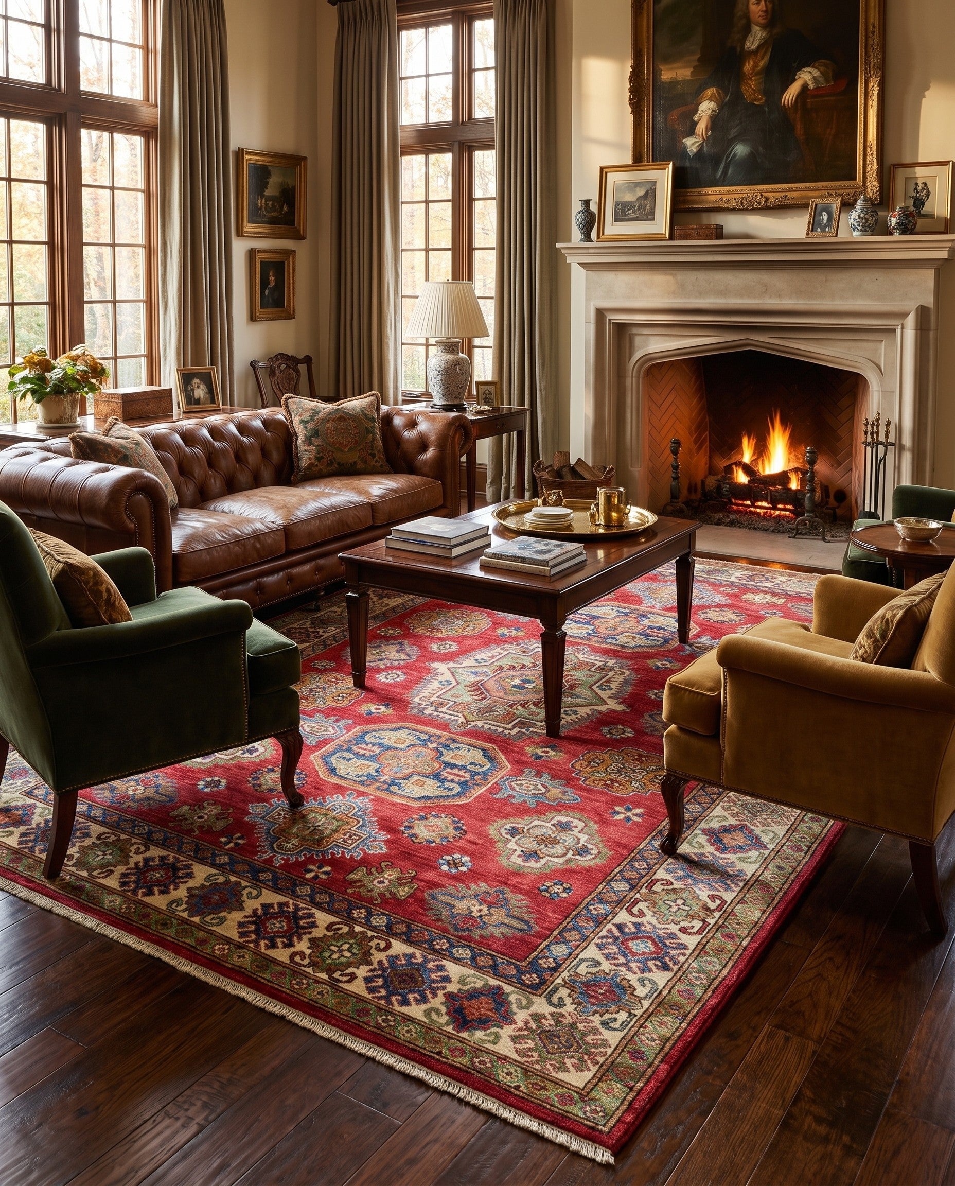 5' x 7' 5 Hand Knotted Kazak Rug