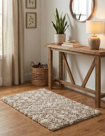 2' x 3' Moroccan Trellis Shag Rug