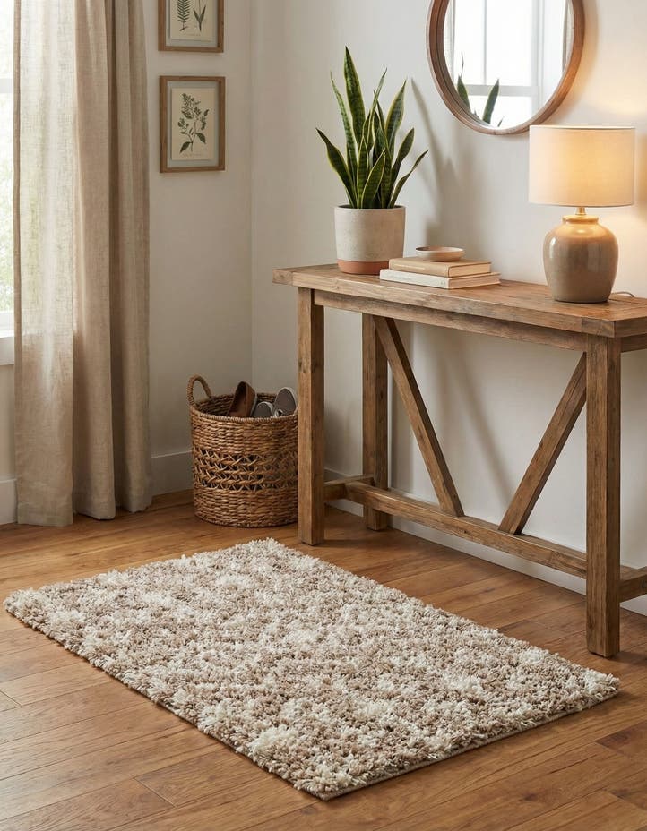 2' x 3' Moroccan Trellis Shag Rug