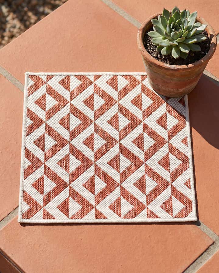 1' 4 x 1' 4 Easy-Clean Jill Zarin Napa Indoor / Outdoor Sample Rug