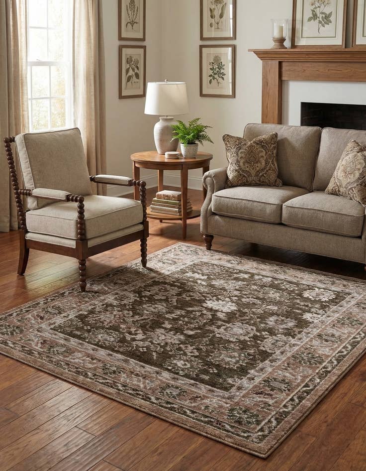 Detail image of 5' x 5' Grand Tradition Rug