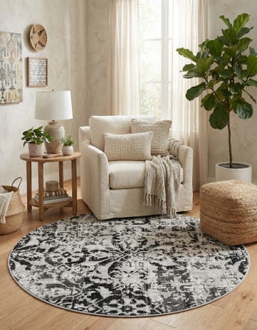 5' 3 x 5' 3 Lucerne Round Rug