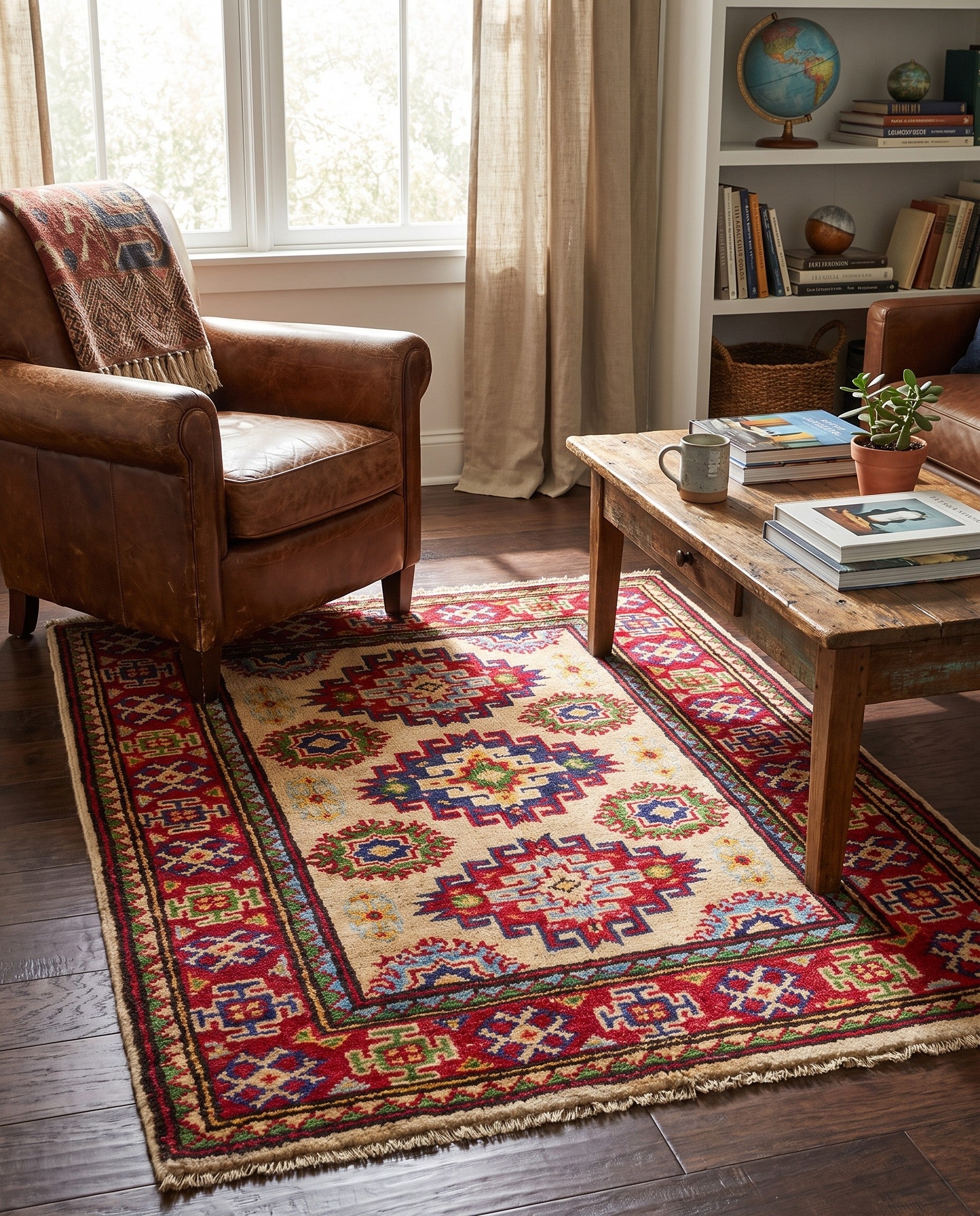 2' 2 x 3' Hand Knotted Kazak Rug