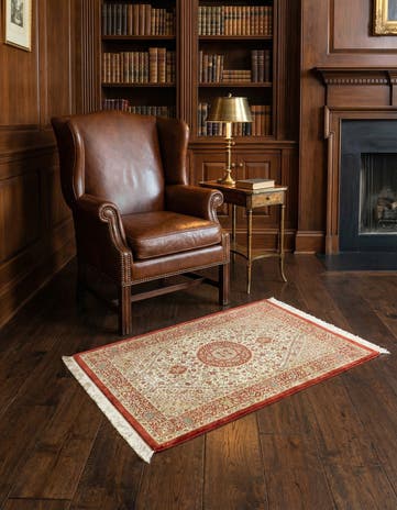 2' 7 x 3' 11 Ghom Silk Rug