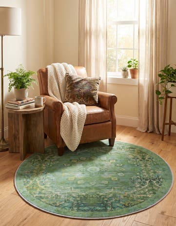3' 3 x 3' 3 Francesca Round Rug