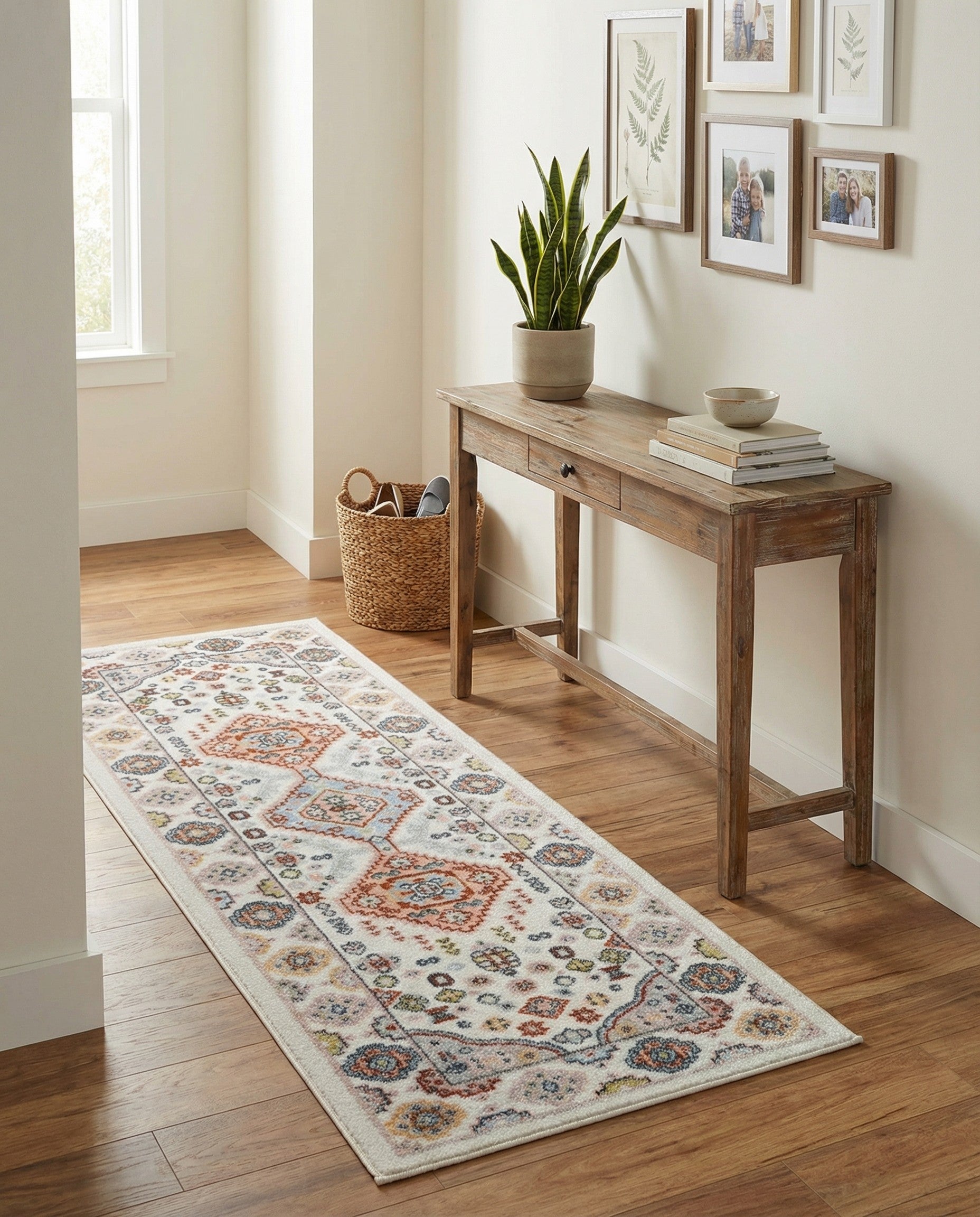 2' x 6' Kamala Washable Runner Rug