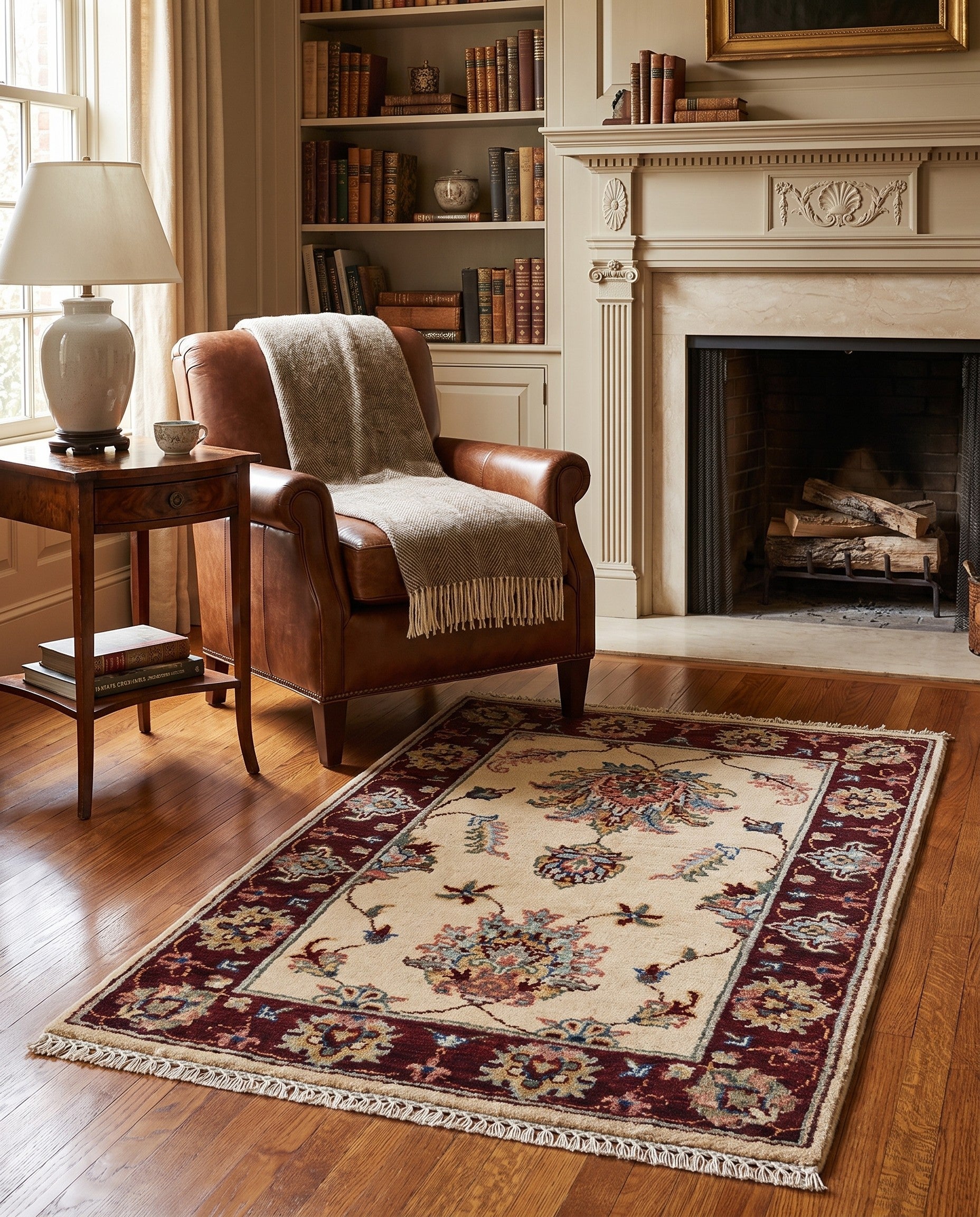 2' 2 x 3' 1 Hand Knotted Ziegler Rug