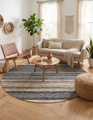 9' 10 x 9' 10 Yara Round Rug
