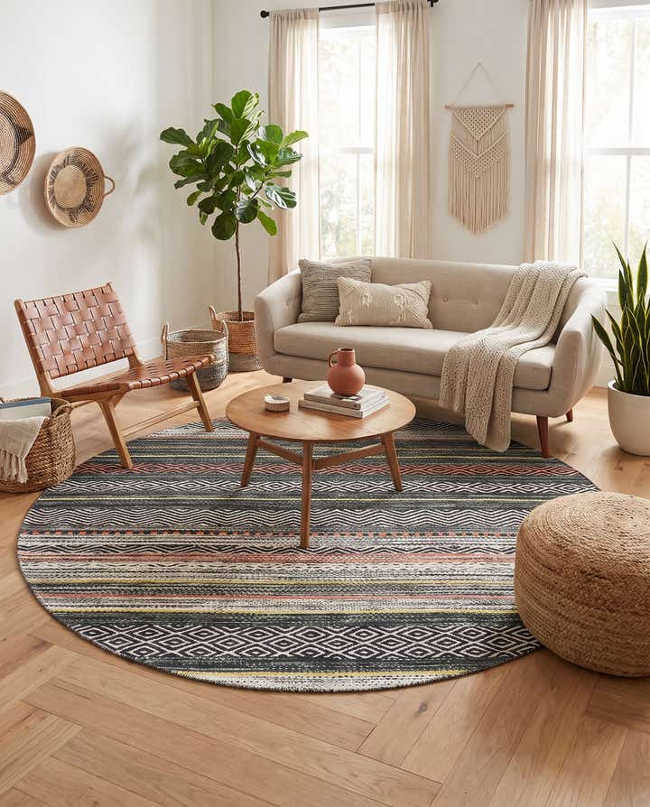 9' 10 x 9' 10 Yara Round Rug