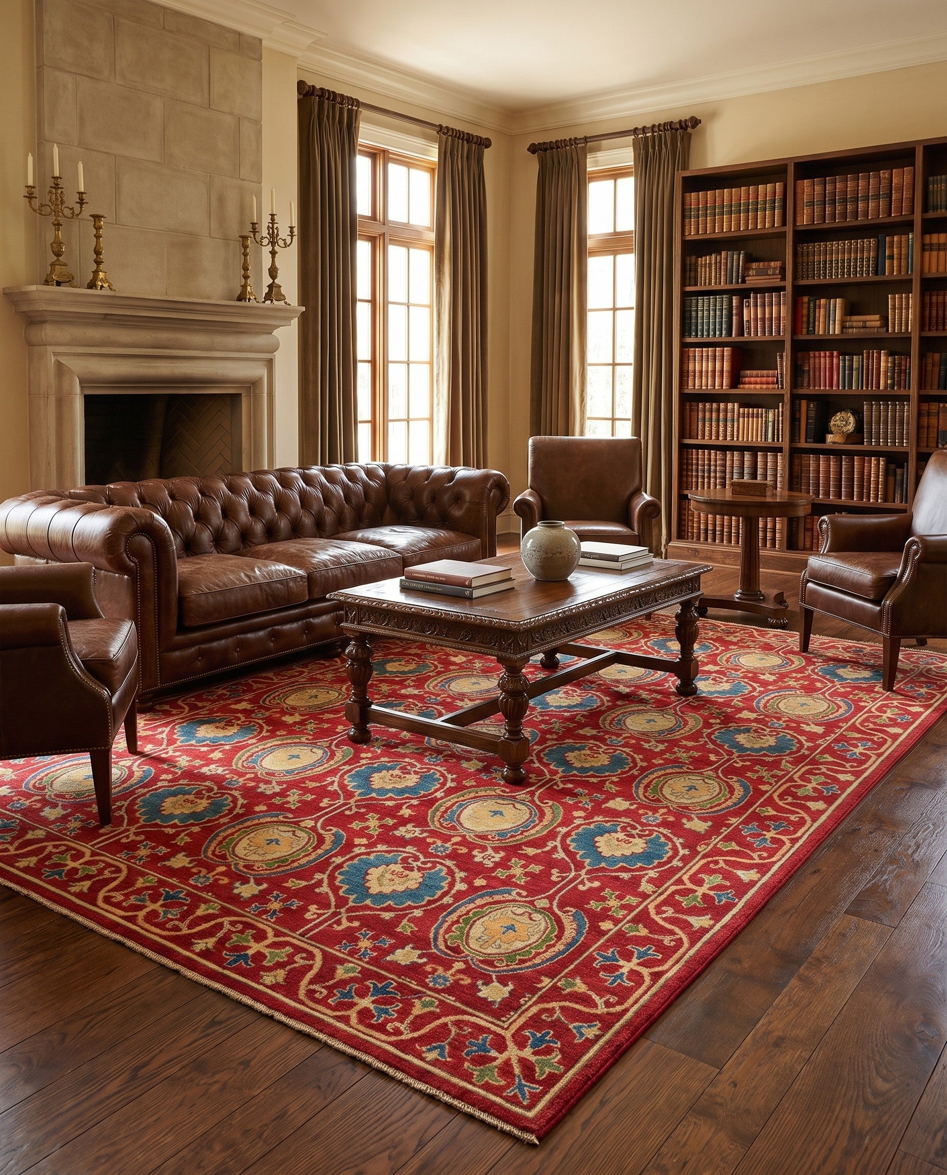 6' 11 x 9' 10 Hand Knotted Kazak Rug