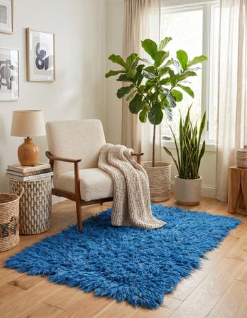 2' 6 x 4' 6 Hand Knotted Moroccan Wool Rug