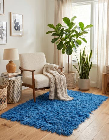 2' 6 x 4' 6 Hand Knotted Moroccan Wool Rug
