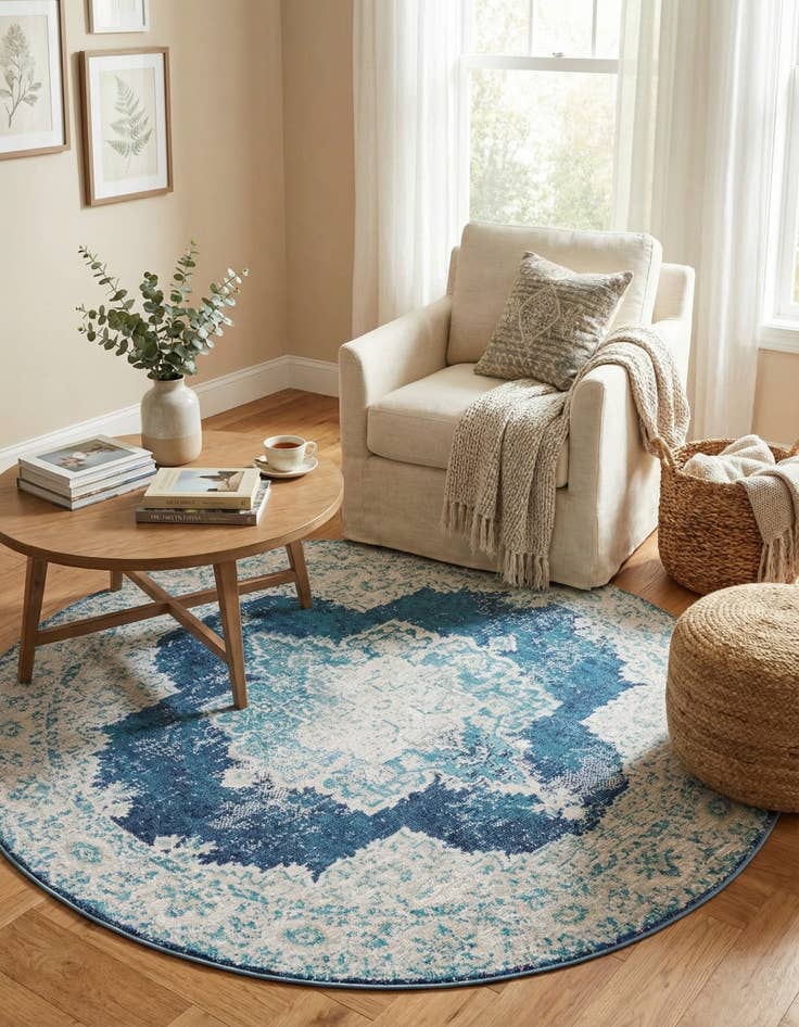 Detail image of 7' x 7' Amulet Round Rug