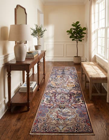 2' 7 x 12' Washable Timeless Runner Rug