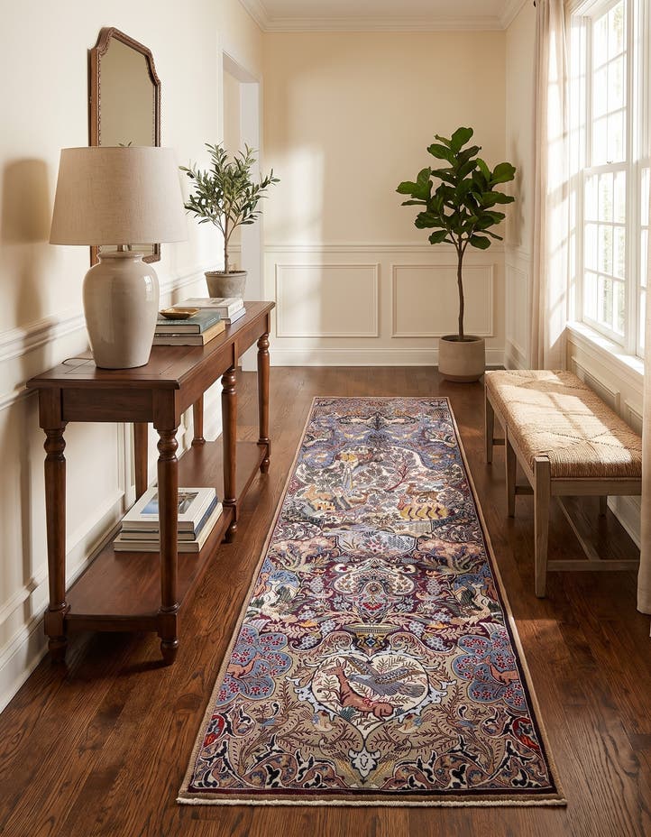 2' 7 x 12' Washable Timeless Runner Rug
