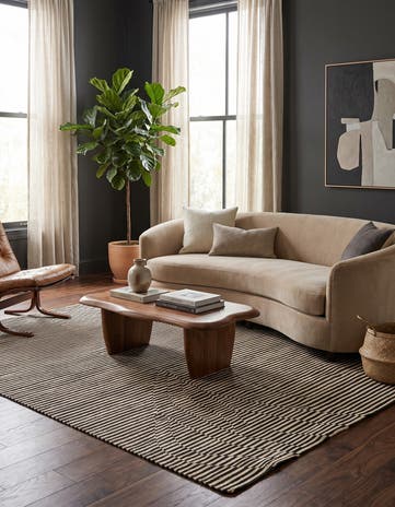 5' 8 x 7' 10 Hand Woven Kilim Modern Wool Rug