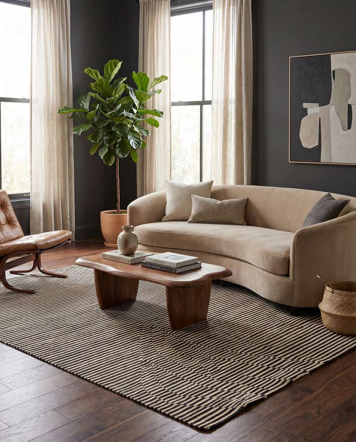 5' 8 x 7' 10 Hand Woven Kilim Modern Wool Rug