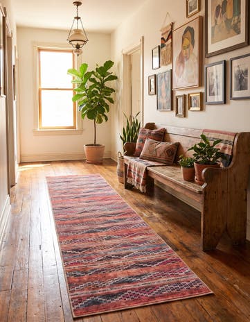 75cm x 365cm Washable Timeless Runner Rug