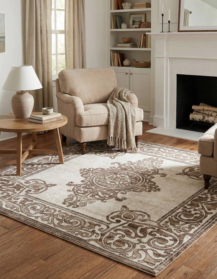 Detail image of 6' x 6' Hermitage Square Rug