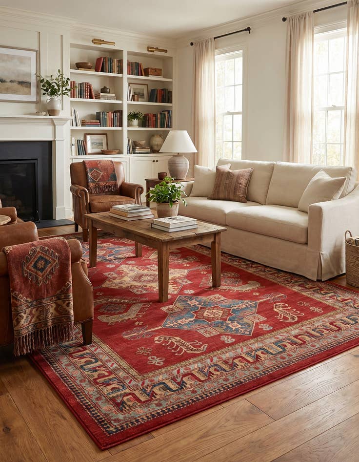 Detail image of 9' x 12' Serapi Rug