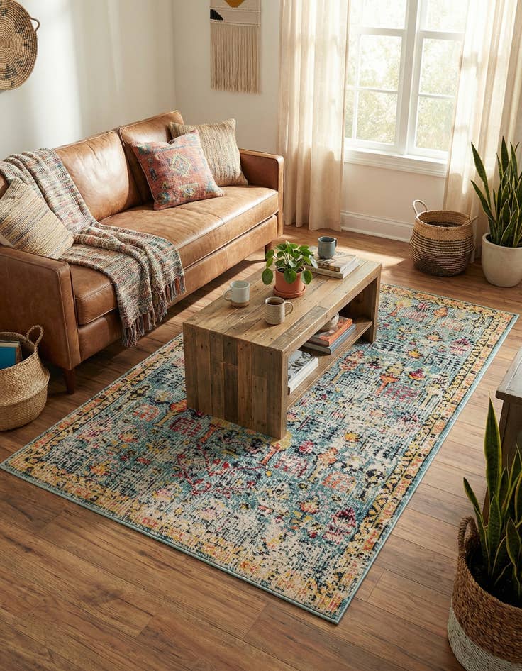 Detail image of 5' x 8' Washable El Paso Rug