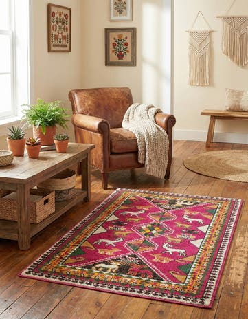 Pink Washable Mesa Rug