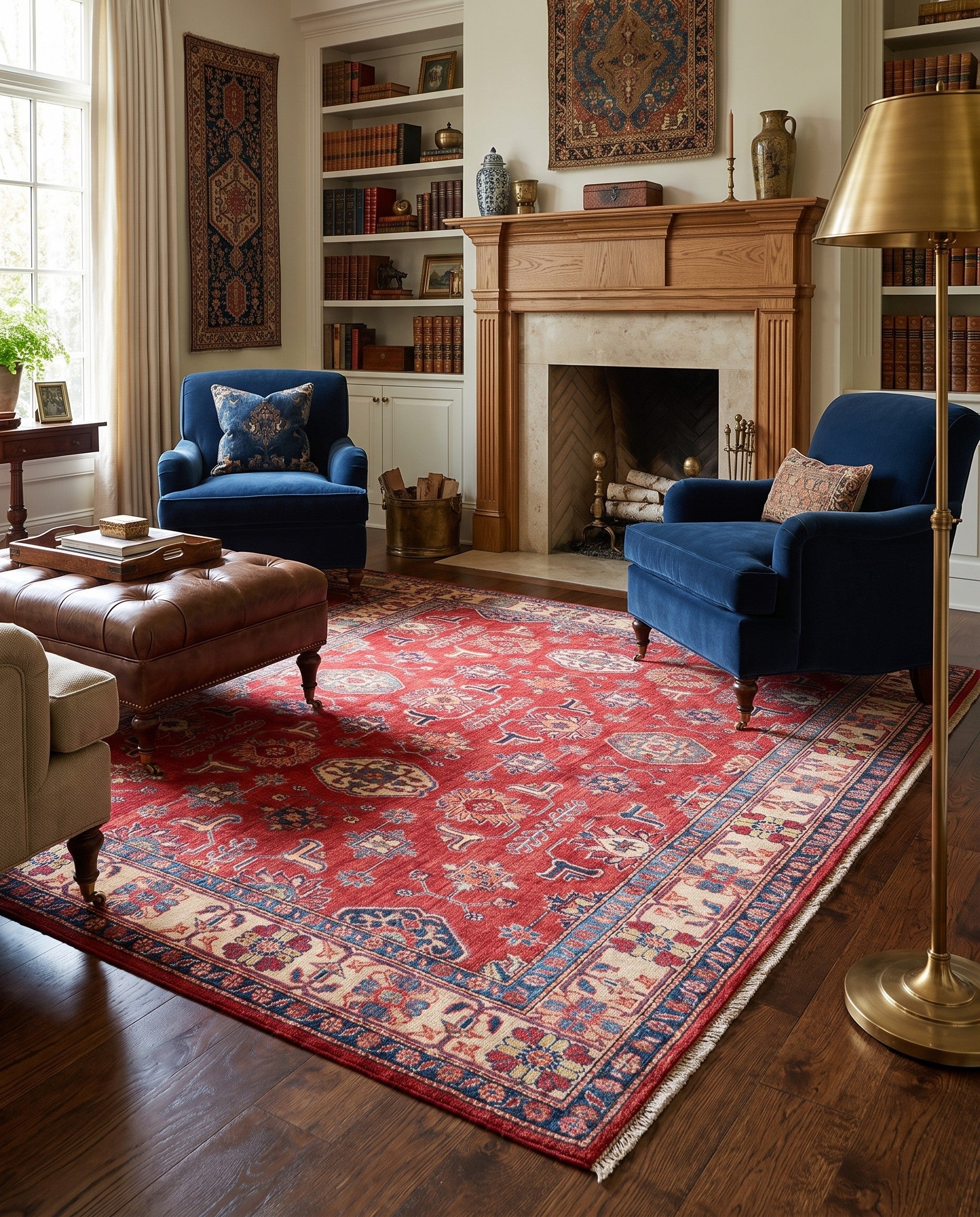 6' x 9' Hand Knotted Kazak Rug